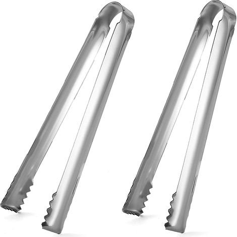 Pinces à glace, 2 pinces de 16 cm en acier inoxydable avec lame pointue en T
