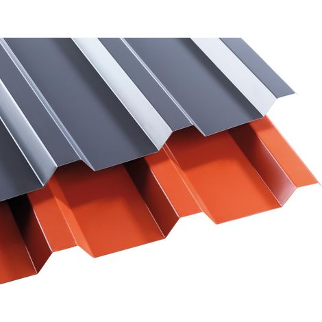 Stahltrapezplatte 0,5mm 207/35 1070x150-10000mm, versch.Farb.