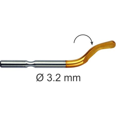 C-10 TiN CUCHILLA UNIVERSAL HSS 3,2 mm. con recubrimiento de Titanio para una mayor vida util