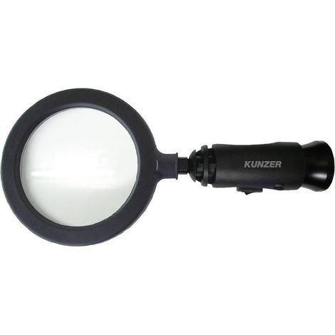 Kunzer 7LL01 Lupa LED Negra 3x Aumento 14 LEDs