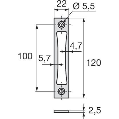 Stremler-assa-abloy Edelstahl-Riegel 22 mm langlebige Sicherheit