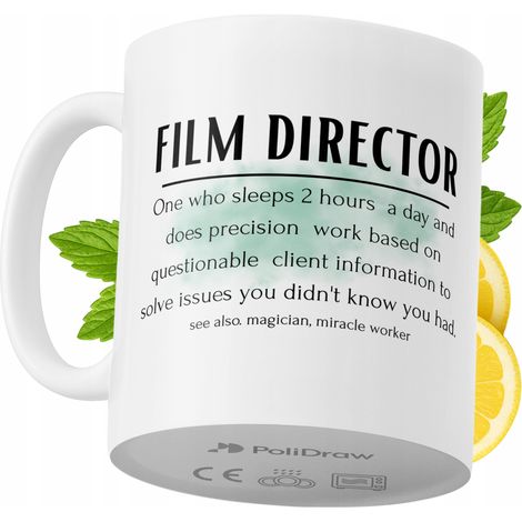 Lustige Kaffeetasse mit witzigem Textdesign für Filmregisseure – ideal für Geburtstage, Namenstage und Feiertage. Hochwertige Tasse für besondere Anlässe, ob im Büro oder zu Hause. Farbe: Weiß, 330 ml (1/5)