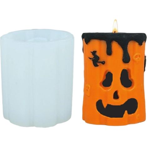 Moule en silicone pour bougie d'Halloween – Démoulage facile, réutilisable, surface lisse (1/5)