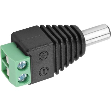 10 connecteurs d'alimentation CC pour caméras de vidéosurveillance 5,5 x 2,1 mm (1/5)