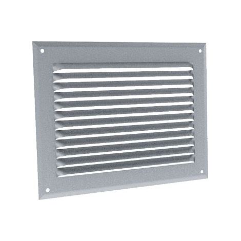 Anjos Ventilation – Grille aération VMC 6634 – Aluminium anodisé 240 x 140 mm – Épaisseur 10/10e – Installation facile avec grillage anti-moustiques - AN 240 X