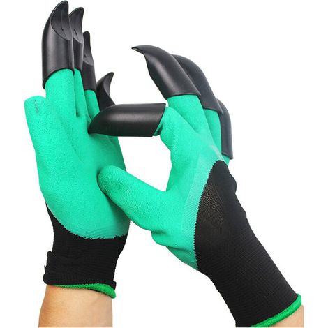 1 Pairs Gardening Gloves for Men and Women Thorn Proof Ladies Garden Glove Waterproof Gardening Christams Gift Safety Work for Digging Planting with 8 Claws (1/4)