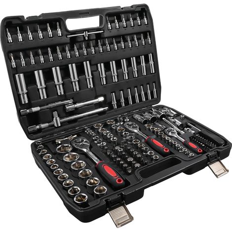 Ratschenschlüssel-Werkzeugset, 172 Teile, vielseitige Auto-Reparaturwerkzeuge, 172PCS (1/5)