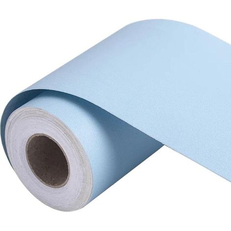 Frises Papier Peint Bleu clair 10 X 500cm Moulure Murale Autocollant Murals Adhesif Murale Plinthe Adhesive PVC (1/4)