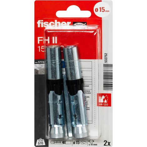 Fischer 532752 FH II 15/M10 I K NV Ancoraggio ad alta tenuta 15 mm 1 KIT