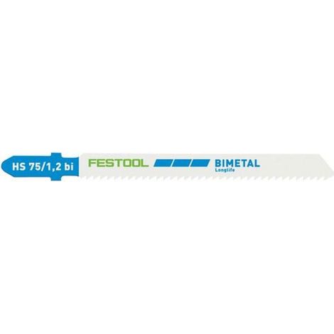 Festool Stichsägeblatt HS 75/1,2 BI/5 Metal Steel/Stainless Steel – 204270