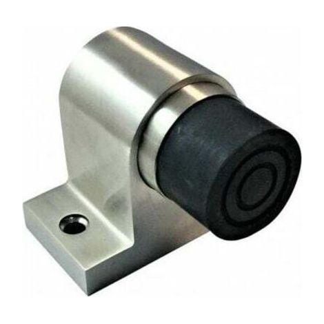 Tope de puerta de alto rendimiento para puertas de hasta 120 kg, con resorte, fabricado en acero inoxidable 304, superficie pulida.