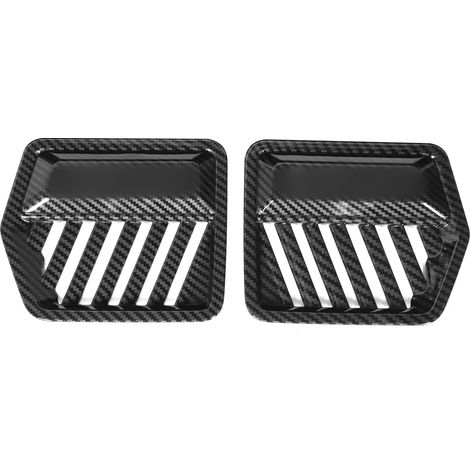 2 pièces garniture de ventilation latérale intérieure motif fibre de carbone sortie supérieure avant adaptée Ford F150 2015-2020 (1/5)