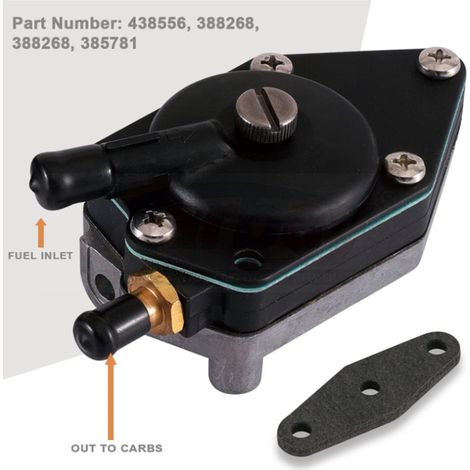 Pompe à carburant 18-7352 438556 compatible avec les moteurs hors-bord Johnson Evinrude de 25 à 140 CV. (1/5)