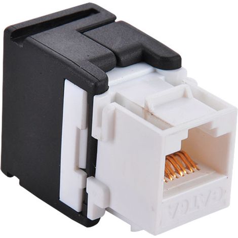 Connettore RJ45 UTP Cat.6 Keystone Femmina a 180°