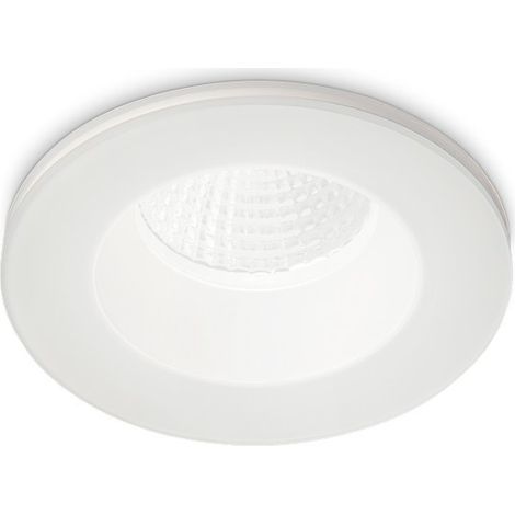 Downlight Encastré Rond Blanc IP65, 3000K, 8W (1/2)