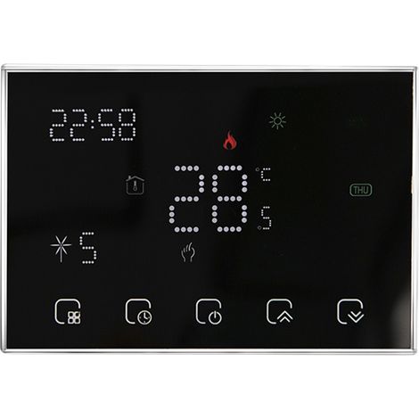Termostato WiFi Beca a Batteria BHT-8000RF-GACW Nero (1/4)
