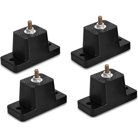 4 Support Anti-dérapant en Caoutchouc pour Climatisation, Anti Vibration climatiseur, Amortisseurs de Vibrations de Climatiseurs, Climatiseur Socle d'amortissement pour Climatiseur Unité Extérieure