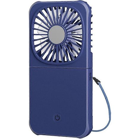 Mini ventilateur électronique portable 1800 mAh avec support pour téléphone et alimentation USB (1/4)