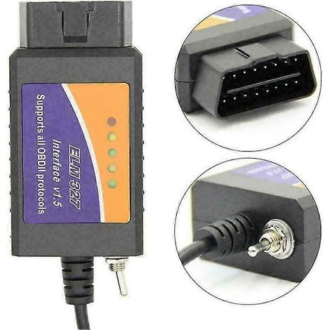 For Ford Forscan ELM327 USB Modified OBD2 Scanner V1.5 MS-CAN HS-CAN Code Reader Scanner (1/4)