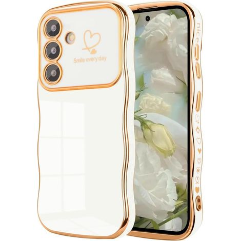 Handyhülle A15 5G Mädchen Silikon Wellen Samsung Galaxy A15 5G Weiß (1/5)