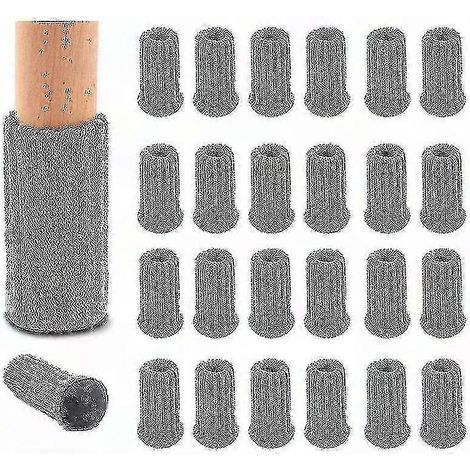 Set mit 16 gestrickten Stuhlbeinsocken, Möbelprotektoren aus Wolle, rutschfeste Beinüberzüge, geeignet für Stühle und Tische, verschiedene Farben, weich und strapazierfähig. (1/4)