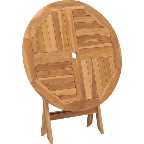 vidaXL Garten Klapptisch 85x76 cm aus massivem Teakholz