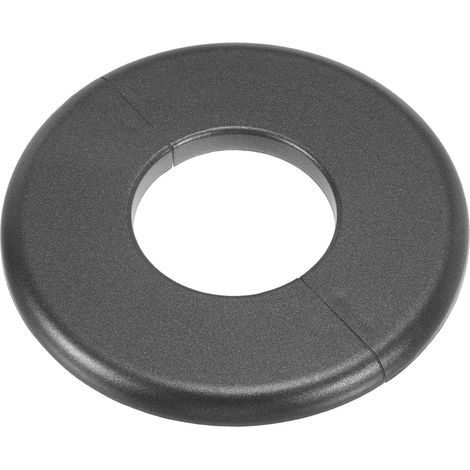 Plaque d'Écussons Auto-Adhésive Ronde en ABS 1.73"/44mm, Couverture Murale pour Tuyau d'Eau, Cache Mitigeur Douche Boucles Rosace Robinet Chauffage Plomberie Mural, Gris (1/5)