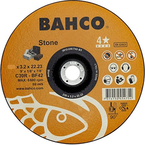 Disco para corte de piedra 115x3,2mm 3912-115-t42-st bahco
