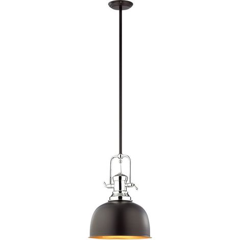 Italux Laredo Industrielle, 1-flammige Retro-Kuppel-Pendel-Deckenleuchte, E27