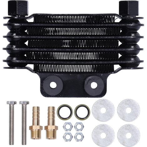 Motorcycle Oil Cooler, Universal Engine Oil Cooler Radiator Accessory For 125-250CC Motorcycles ATV Dirt Bike (1/5)