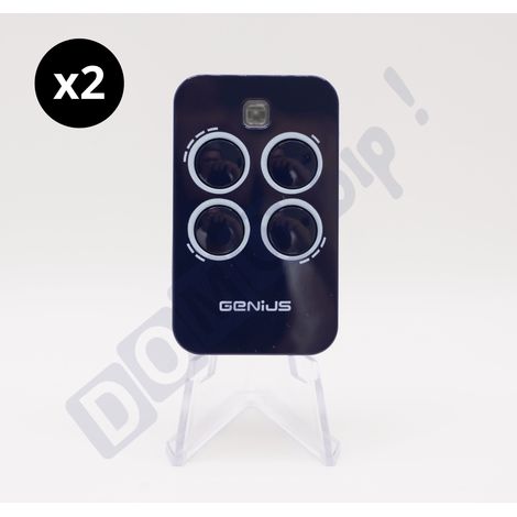 Genius Echo Tx4 RC 6100334 - Lot de 2 télécommandes 4 Boutons - Fréquence : 433 MHz - Technologie Code Tournant (1/5)