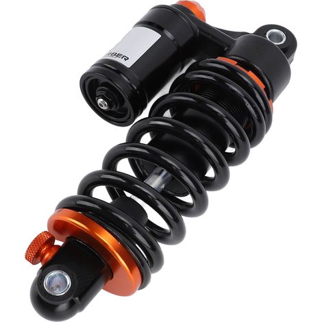 GARRYFIZH Amortisseur 190 mm espacement des trous 550 lb capacité de charge amortissement réglable suspension ressort hélicoïdal adapté pour vélo électrique moto VTT