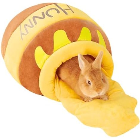 Niche pour chat, lit en mousse à mémoire de forme avec coussin amovible pour lapin et cochon d'Inde, taille S (1/5)