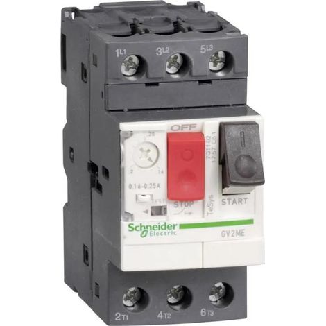 Schneider Electric TeSys GV2 Motorschutzschalter in Schwarz und Weiß