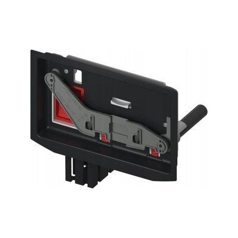 Tece Placa de ocultación negra para descarga de WC (1/2)