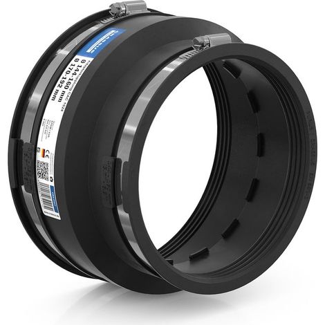 Raccord adaptateur CR CAC 1924, jusqu'à 0,6 bar (170-192 mm à 144-160 mm), EPDM / V2A