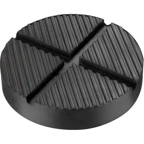 Gummiauflage für Wagenheber, Hebeplattform, runder Wagenheberblock, Rangierwagenheber-Reifenwechselauflage (1 Stück, Schwarz) (1/5)