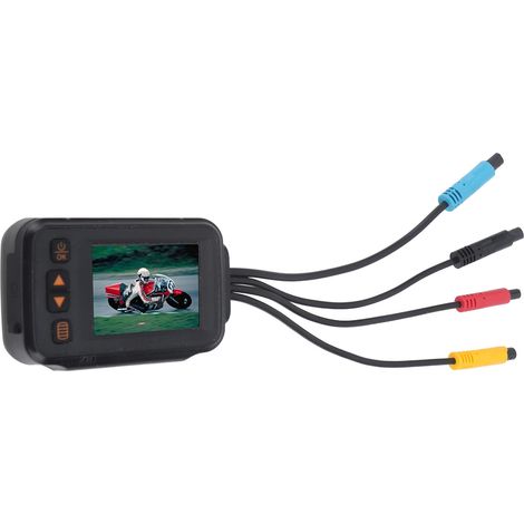Caméra Moto 2 en 1 Avant Arrière, DVR Enregistreur de Conduite, Enregistrement en Boucle, Surveillance de Stationnement, Imperméable, Caméra Sport (1/5)