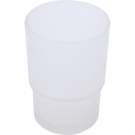 Accessoires de salle de bain : porte-gobelet en verre, porte-brosse à dents mural en acier inoxydable pour un seul gobelet (1/5)