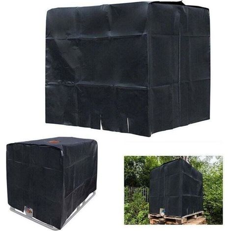 IBC-Tankabdeckung 120 x 100 x 116 cm, 1000 l – 210D wasserdicht, Wassertankabdeckung/Tankschutzabdeckung