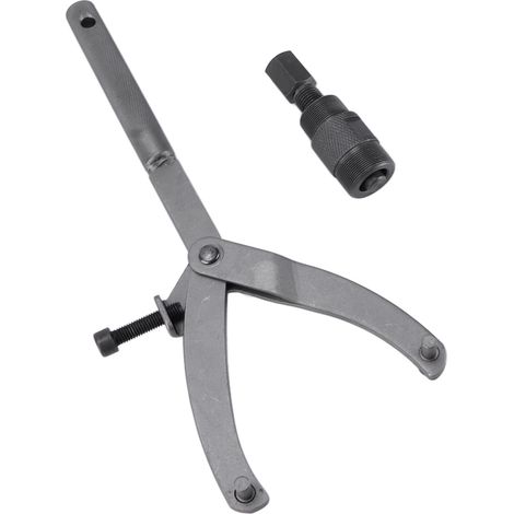 Clé à molette réglable pour volant moteur d'embrayage de moto (24 mm et 27 mm) - Extracteur de volant moteur magnétique pour quad, scooter, moto tout-terrain et karting (1/5)
