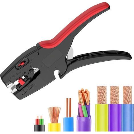 Automatischer Abisolierer, 2-in-1-Abisolierer, Multifunktions-Drahtschneider 0,03–10 mm², für elektrische, automobile und elektronische Anwendungen (1/5)