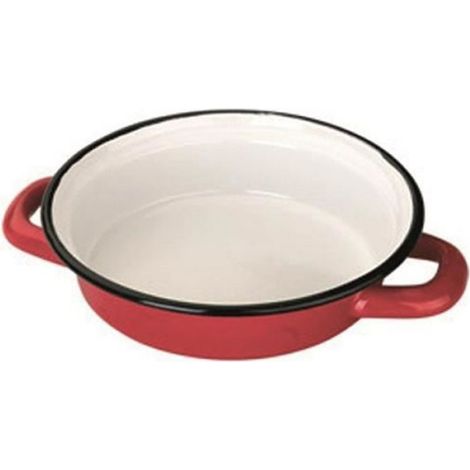912214 Plat à Œuf, Verre, Rouge, 14 cm 21,5 x 16,5 x 4,0 cm