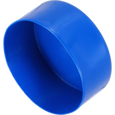 Embout Caoutchouc 115mm(4 1/2") ID x 80mm (3 1/8") H Bleu Couvercle d'Embout Rond Flexibles en Vinyle pour Tuyaux Industriels, Tubes Métalliques et Clôtures Extérieures (1/5)