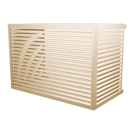 Cache unité extérieure en aluminium ivoire taille XXL - DECOCLIM-23AXXL1015