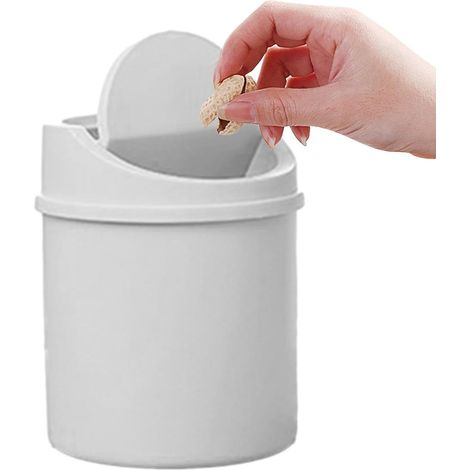Mini papelera – PP 16,5 cm  Papelera de oficina a prueba de olores (1/5)