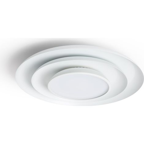 LED Deckenleuchte 26W Rund Metall Ø400 mm CCT Wählbar Telmor Weiß (1/5)