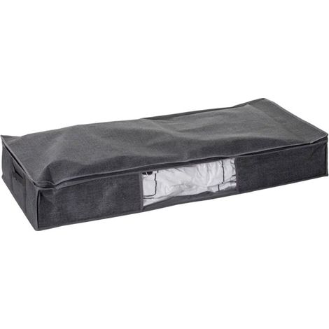 Housse de Rangement Sous Vide Basse "Press" 100cm Gris (1/5)