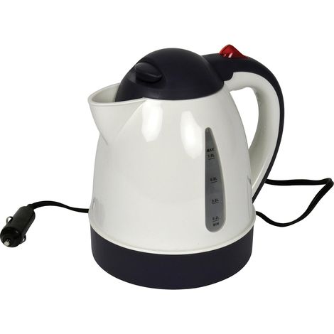 Hervidor de agua - 1 litro - 12 V - Blanco (1/4)