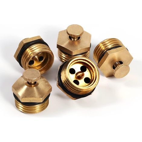 Sprühdüse – 5er-Pack – Messing – Verstellbar DN15 – Bewässerung und Kühlung – 2 x 2,2 cm (1/5)